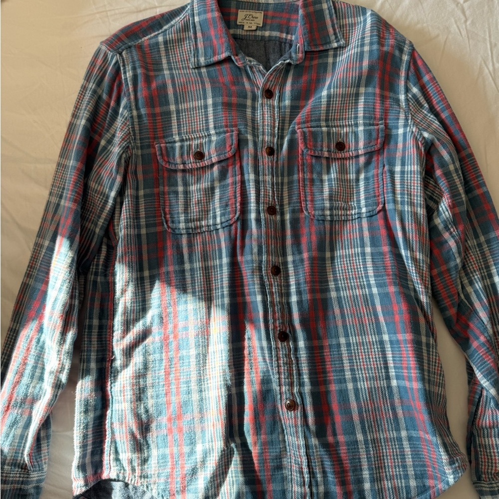 J Crew Plaid Overshirt - 2 ply cotton (soft lining) - Men’s medium